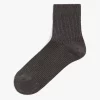 Country Road Ribbed Quarter Crew Sock