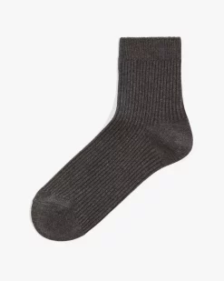 Country Road Ribbed Quarter Crew Sock