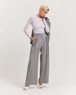 Country Road Pinstripe Pleat Pant