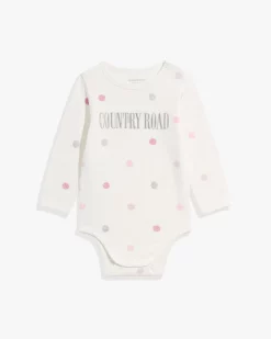 Country Road Organically Grown Cotton Heritage Long Sleeve Bodysuit