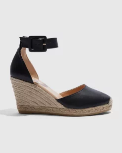 Country Road Carolina Leather Espadrille Wedge