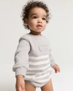 Country Road Organically Grown Cotton Oversized Logo Long Sleeve Bodysuit