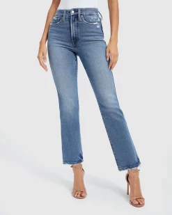 GOOD AMERICAN Good Curve Straight Jeans
