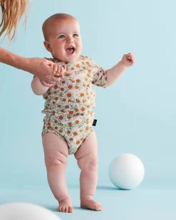 Kip & Co Jonquils Organic Short Sleeve Romper - Babies