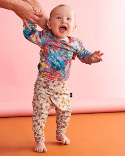 Kip & Co Forever Floral Organic Long Sleeve Romper - Babies