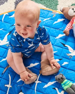 Kip & Co Gulls Organic Short Sleeve Romper - Babies