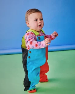 Kip & Co Block Colour Baby Corduroy Overalls - Babies