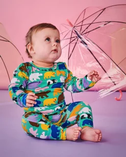 Kip & Co Can't Bear It Organic Long Sleeve Romper - Babies