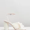 Loeffler Randall Camellia Knot Mules With Ankle Strap