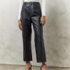 Minima Esenciales Davis Cropped Leather Pants